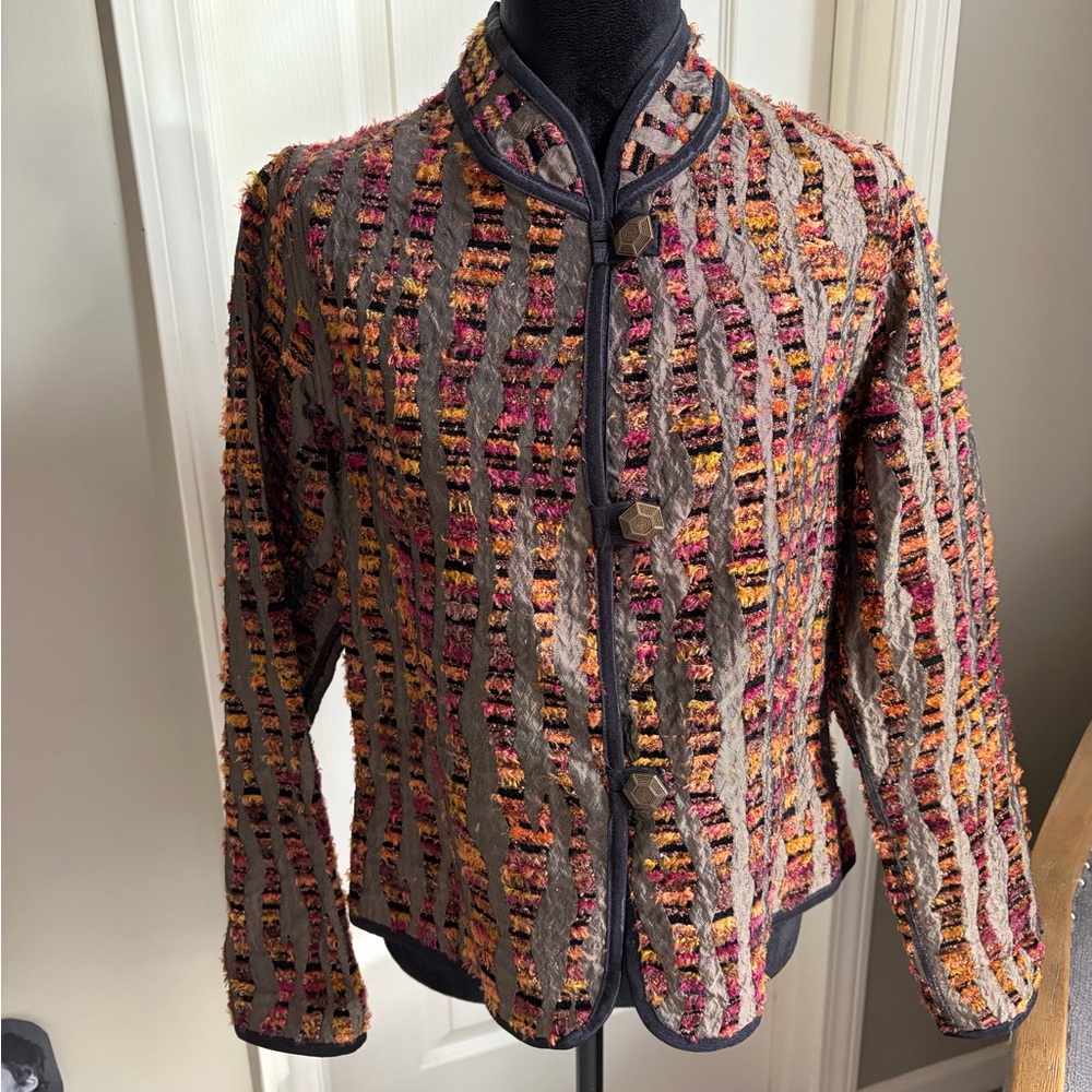 Source Unknown Multicolor Teddy Jacket - image 1